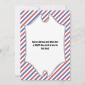 Casquettes, moustaches et lunettes Invitation de 2 (Dos)