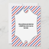 Casquettes, moustaches et lunettes Invitation de 3 (Dos)