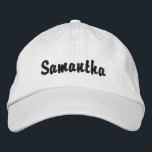 Casquettes personnalisés<br><div class="desc">Utilisez les champs modèle pour ajouter votre nom ou votre texte personnalisé à ces casquettes de baseball personnalisés.</div>