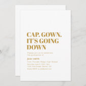 Casquettes. Robe. Invitation à décrocher un diplôm (Devant / Derrière)