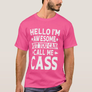Cass achternaam Noem me Cass familie team achterna T-shirt