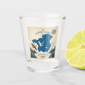 Cass Lake, Minnesota Vakantiehuis & Cadeaus Shot Glas