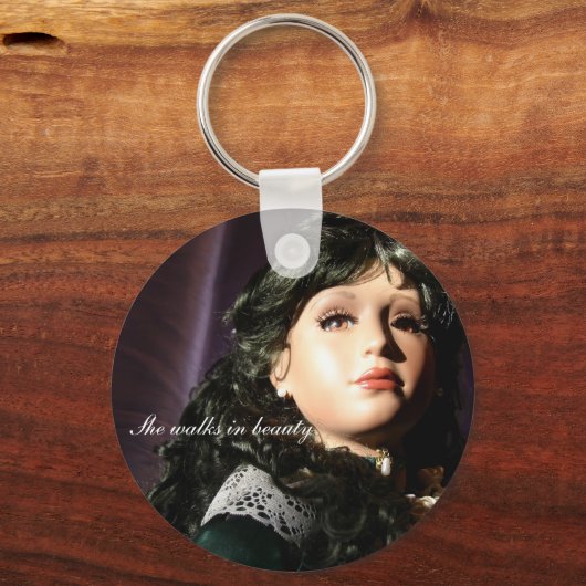 Cassandra tegen zonsondergang sleutelhanger (Voorkant)