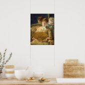 Cassat - vrouw met ventilator poster (Keuken)