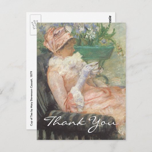 Cassatiebeker van Tea Briefkaart (Voorkant / Achterkant)