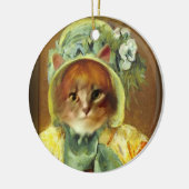 Cassatt Bonnet on Kitten Keramisch Ornament (Links)