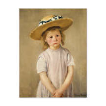 Cassatt Kind in Strohoed