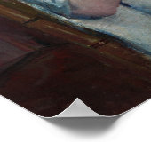 Cassatt - meisje dat haar haar haar haar schikt poster (Hoek)