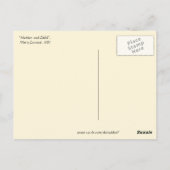 Cassatt moeder en kind briefkaart (Achterkant)