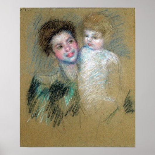 Cassatt - Moeder en Kind Poster (Voorkant)