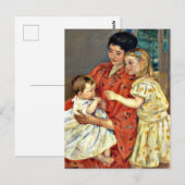 Cassatt - moeder en Sara die de Baby bewonderen, Briefkaart (Voorkant / Achterkant)