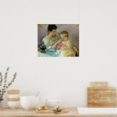 Cassatt - Moeder voedt kind Poster (Keuken)