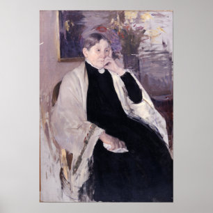 Cassatt - Mrs Robert S. Cassatt Artist's moeder Poster