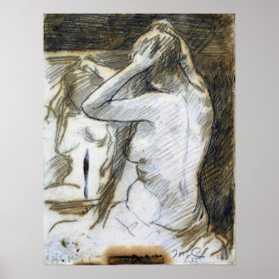 Cassatt - Studie voor Coiffure Poster
