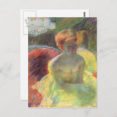 Cassatt's Lydia Leaning op haar armen Briefkaart (Voorkant / Achterkant)