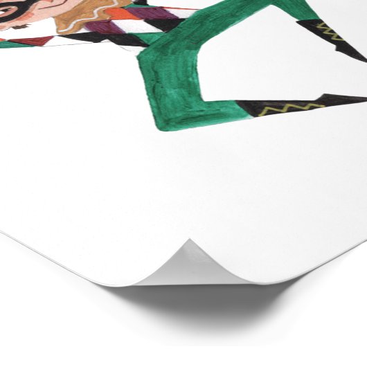 Casse-bec | Arlequin | Poster | Impression d'art (Coin)