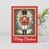 Casse-bec | Carte de Noël Retro Postage (Debout devant)