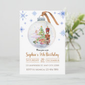 Casse-neiges hiver Anniversaire Invitation (Debout devant)