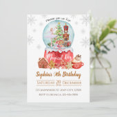 Casse-neiges hiver Anniversaire Invitation (Debout devant)