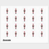 Casse-noisette Design classique Sticker rond (Feuille)