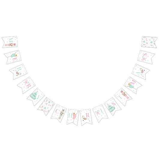 Casse-noisette rose joyeux bannière de Noël (Tout)