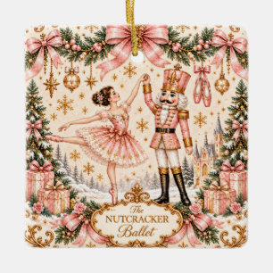 Casse-Noisette Rose Ornement de Noël Ballet