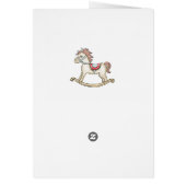 Casse-noix, arbre de Noël, cheval à bascule Carte (Dos)