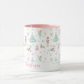 Casse-noix rose mignonne joyeux Mug de Noël (Centre)