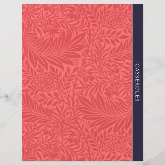 Casseroles | Ontvanger divider | Rode Floral (Voorkant)