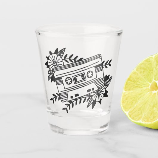 Cassestte Shot Glas (Voorkant)