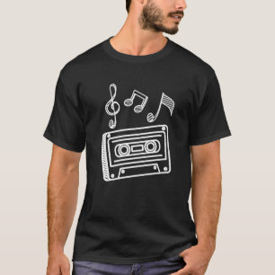 Cassette 90S Music Hip Hop Rap Rapper Muzieknoten T-shirt