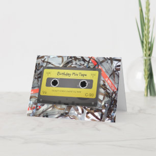 Cassette Analoge Mix Tape Verjaardag Kaart