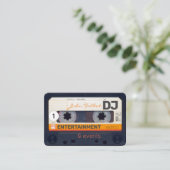 Cassette audio rétro 80s DJ Cartes de visite 2 (Debout devant)