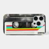 Cassette Audio Transparente Mixtape Rétro Années 8 (Verso Horizontal)