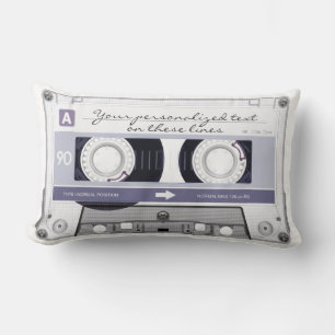 Cassette-band - grijs - kussen