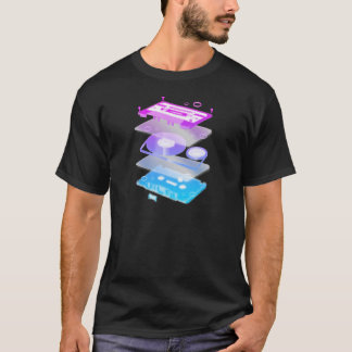 Cassette-explosie - DJ DJ DJing Disk Jockey Music T-shirt