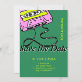 Cassette-huwelijk Save The Date (Voorkant)
