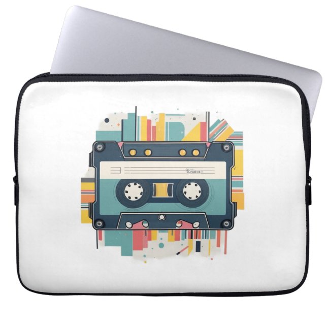 cassette laptop sleeve (Voorkant)