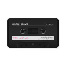 Cassette Mix Tape Retro Cool visitekaartje