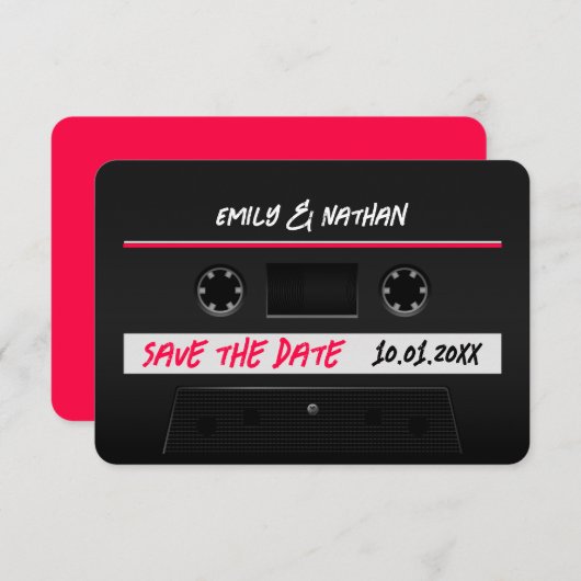 Cassette Mix-taperetrocool bewaart de datum (Voorkant / Achterkant)