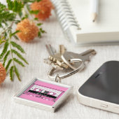 Cassette, oude school_ sleutelhanger (Zijkant)