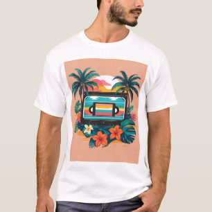Cassette Palms - Tropical Music Island T-shirt