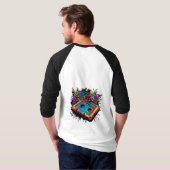 Cassette Pop Art T-shirt (Achterkant volledig)