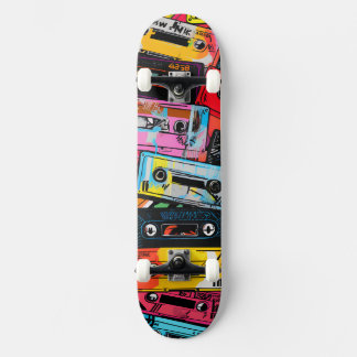 Cassette Punk skateboard van Claire Firley