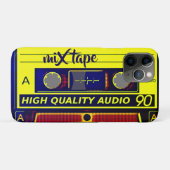 Cassette Rétro - coque iphone d'Art Pop (Dos (Horizontal))