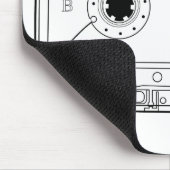 cassette retro grafisch  t-shirt casette muismat (Hoek)