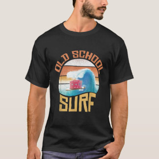 Cassette Retro Mix Tape Surf Surfboard GIF T-shirt