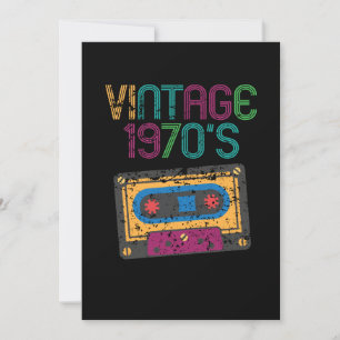 Cassette Retro van 1970 Kaart
