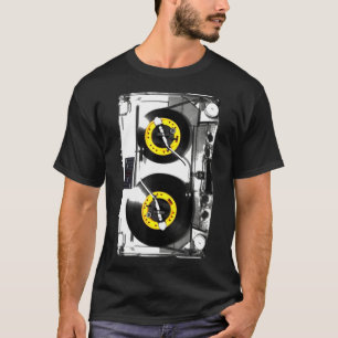 Cassette Tape Vinyl Record Dj Tourne-disque Tshirt