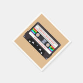  cassette verjaardag servet (Hoek)